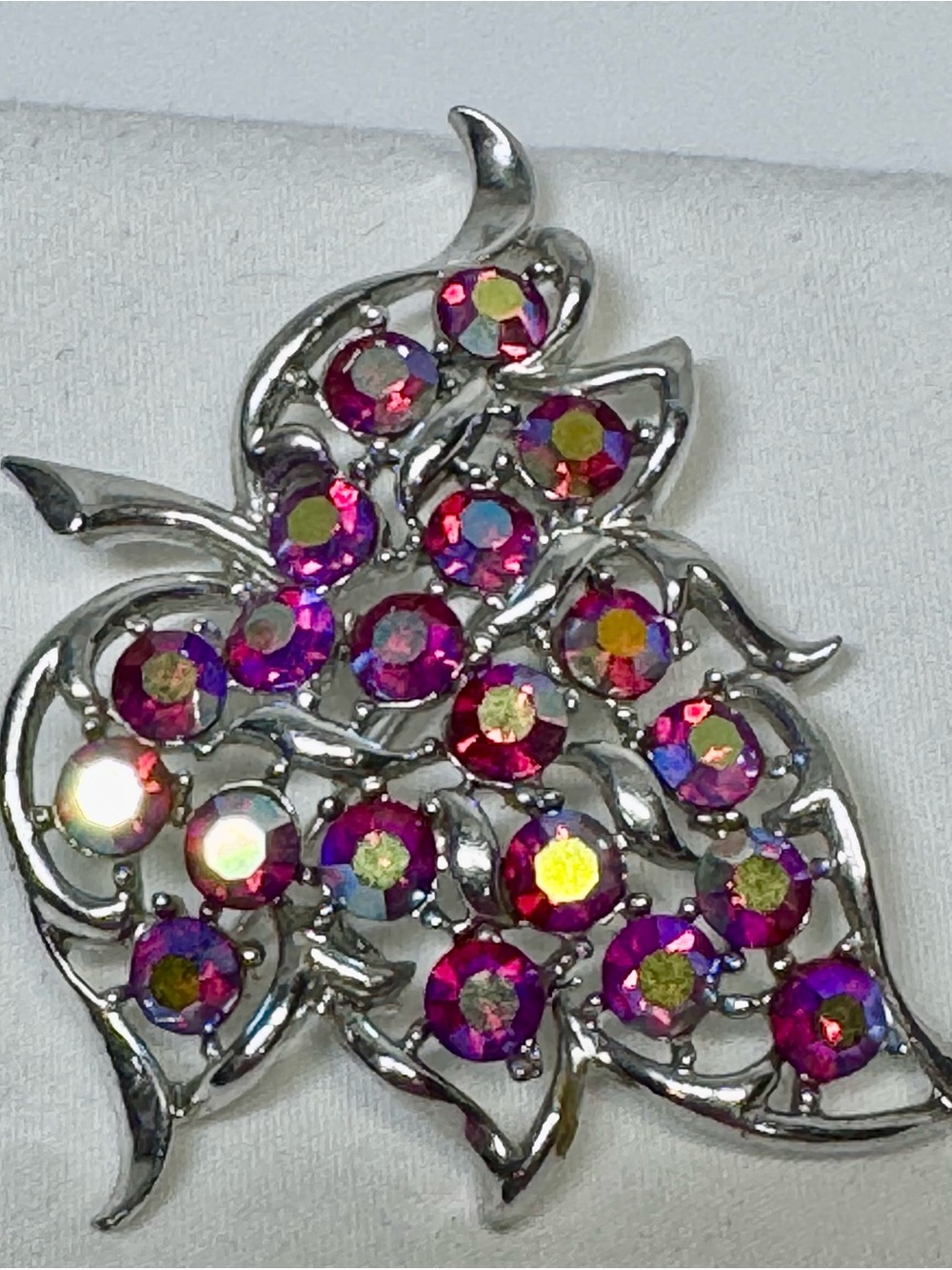 Vintage Sarah Coventry Brooch Pendant from the Dazzling Aurora Collection